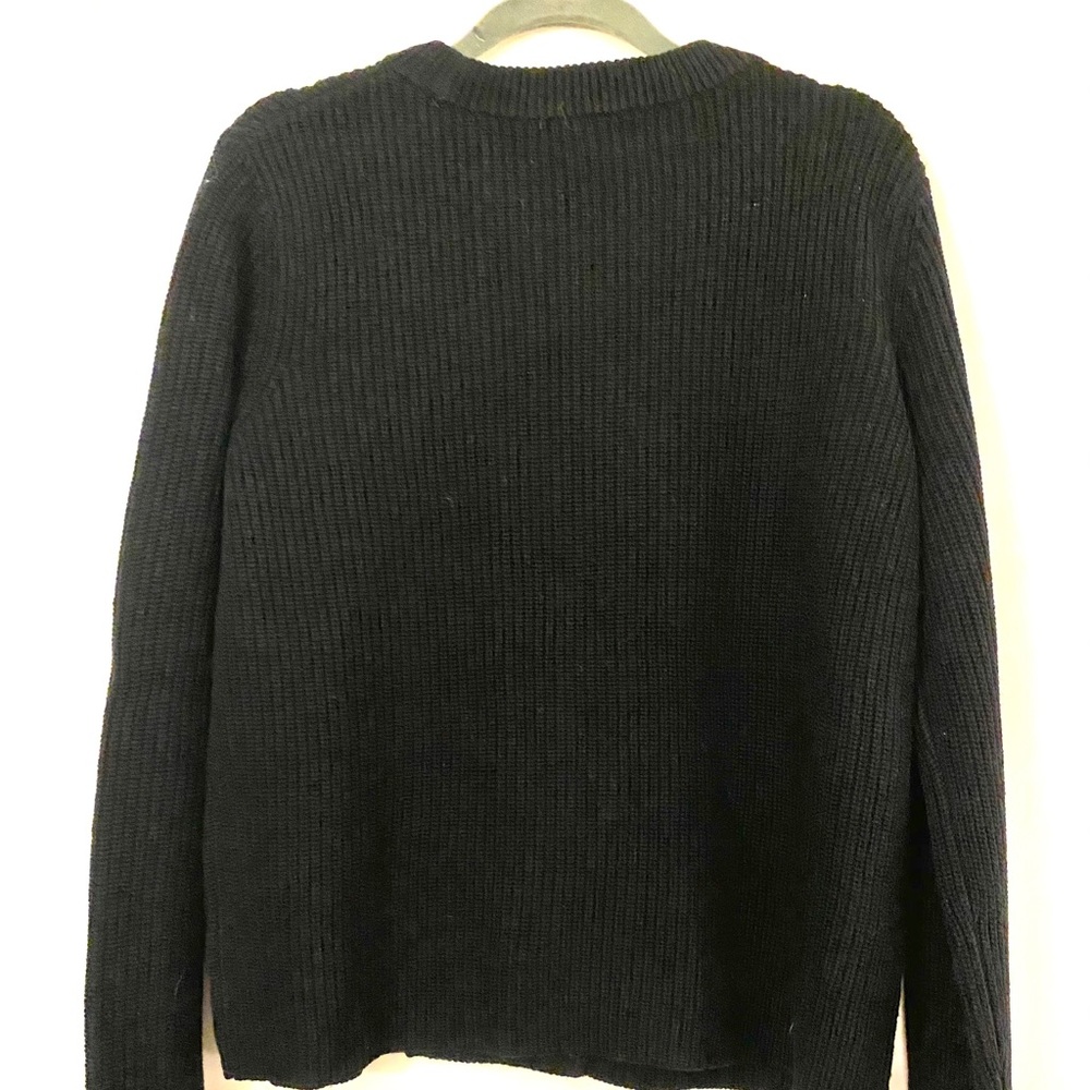 Vineyard Vines | Cable Front Jet Black Sweater - Picture 7 of 10